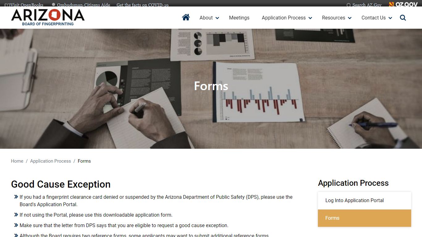 Forms | Board of Fingerprinting - Arizona